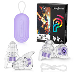 Hearprotek concert ear plugs with gold filters offer clear sound at lower volume