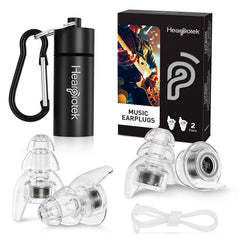 Hearprotek concert ear plugs pack two pairs for versatile, high-fidelity protection at live events