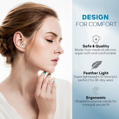 Low-profile translucent shells designed for stage wear