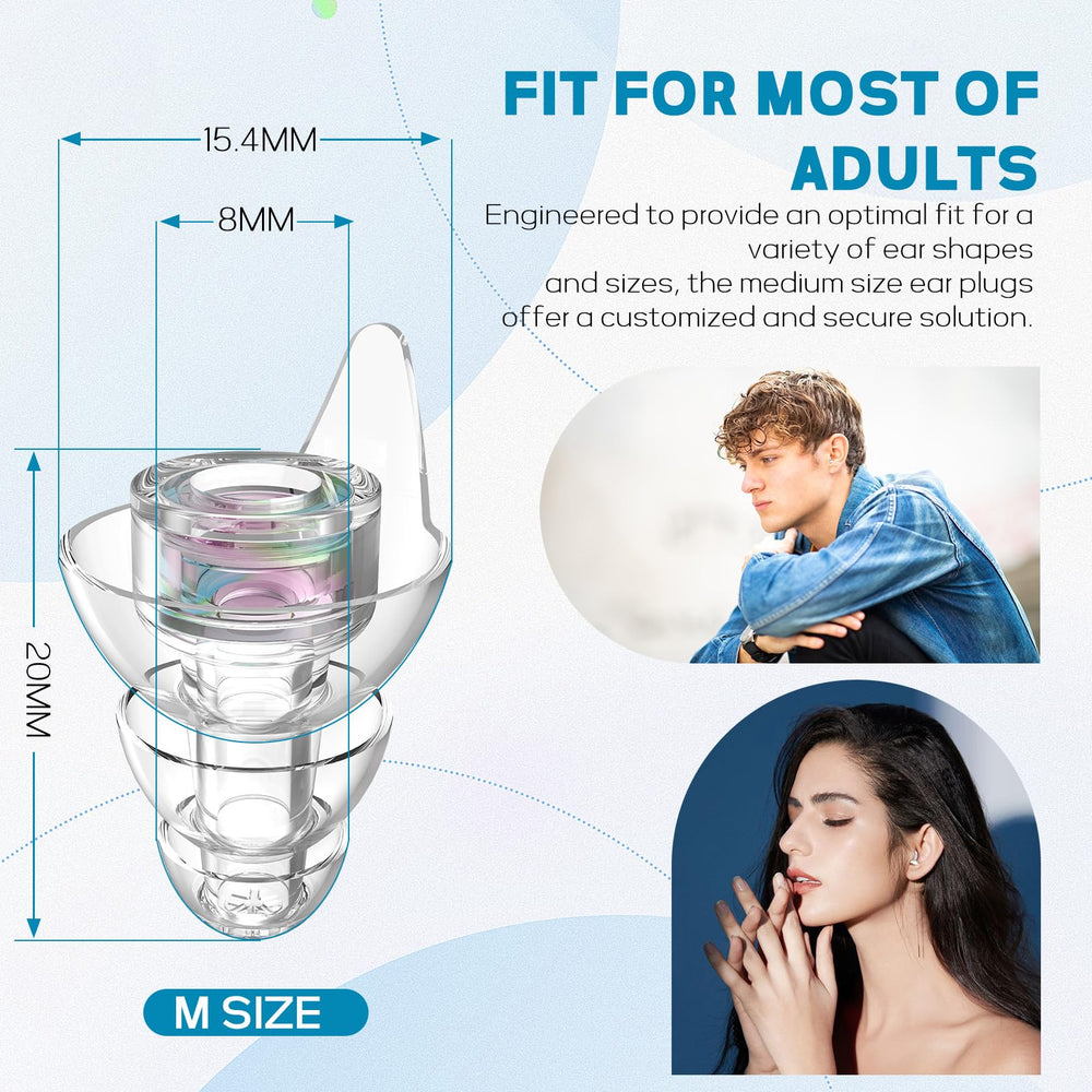 Hearprotek Hi-Fi Spirit low-profile translucent shells stay discreet on stage.