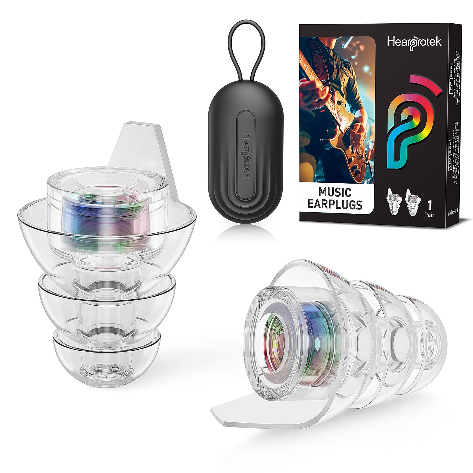 Hearprotek Hi-Fi Spirit small earplugs provide comfortable listening at concerts.