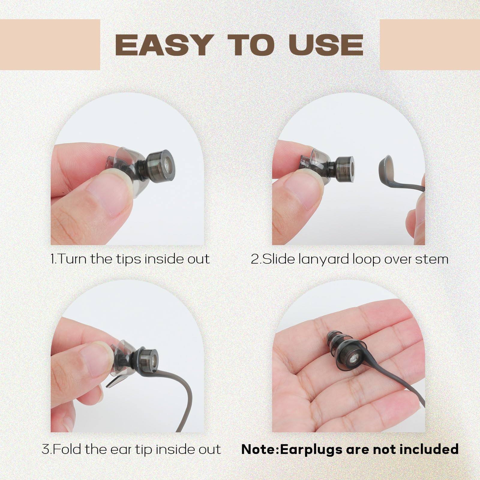 Hearprotek 28.74 inch cord length enables easy earplug access.