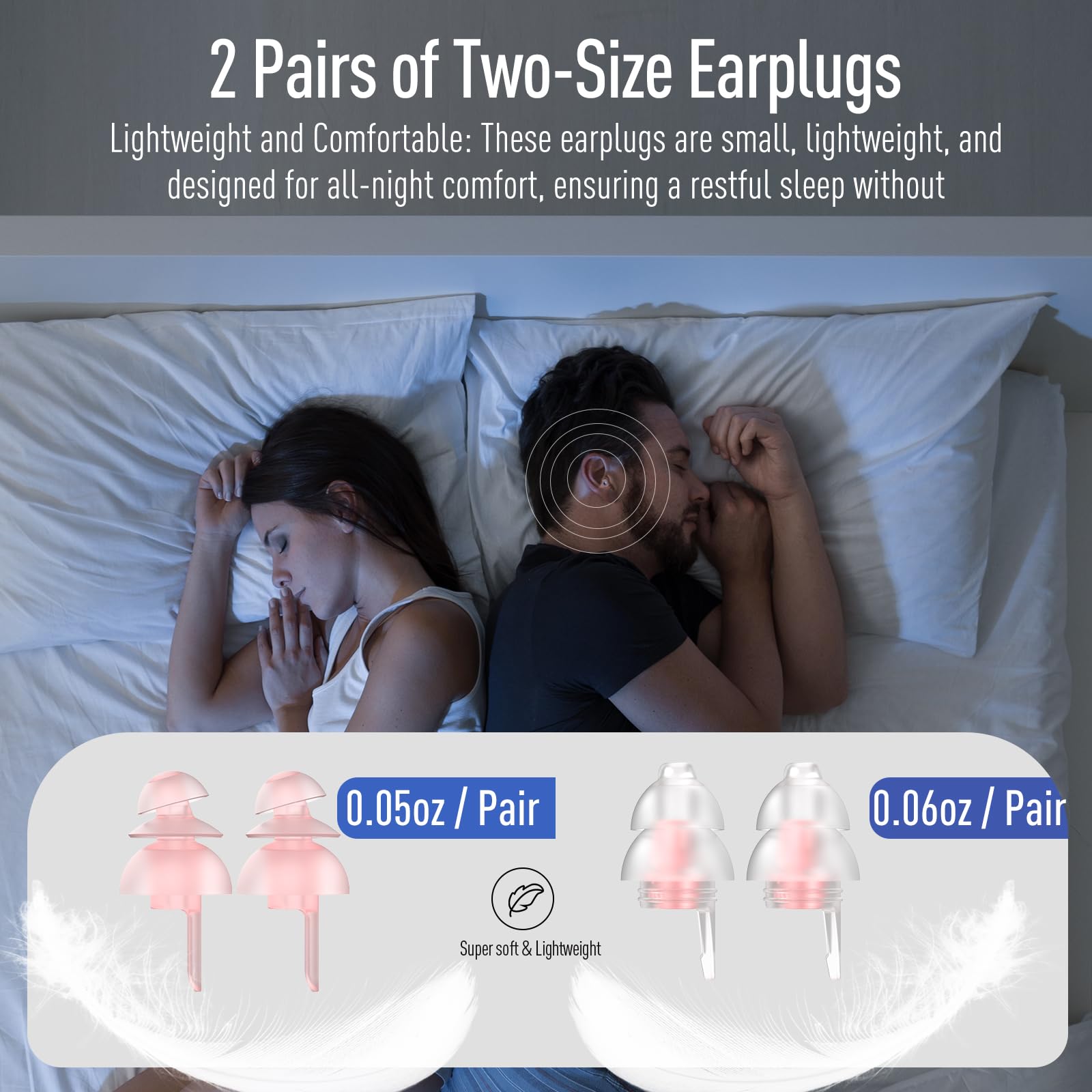 Hearprotek small-size 30dB ear plugs with compact travel case