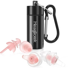 Hearprotek standard 32dB ear plugs in ear for side sleepers