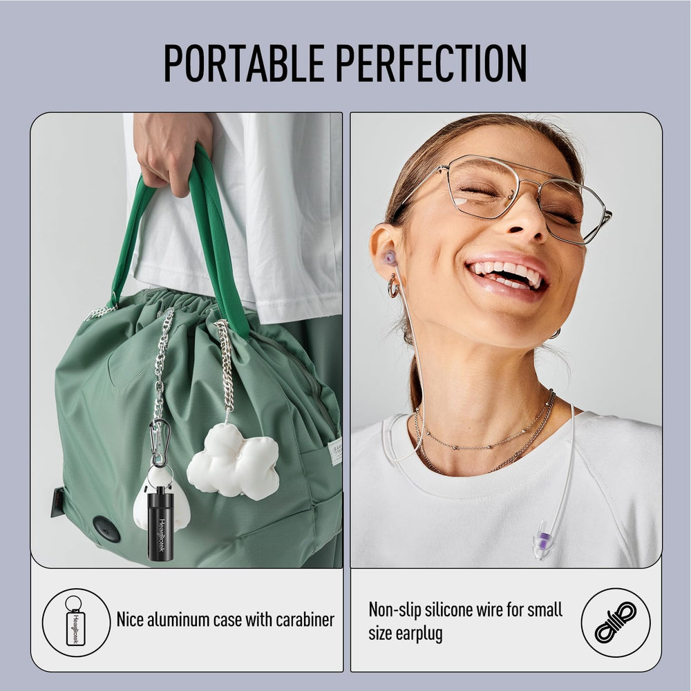 Hearprotek Sleeping Ear Plugs side-sleeper ergonomic design reduces pressure