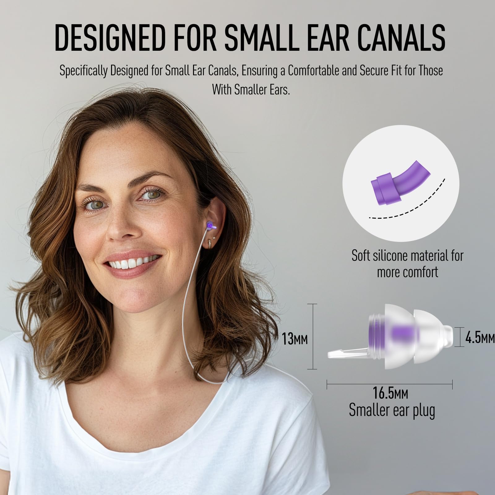 Hearprotek Sleeping Ear Plugs small size (30dB) for compact ear canals