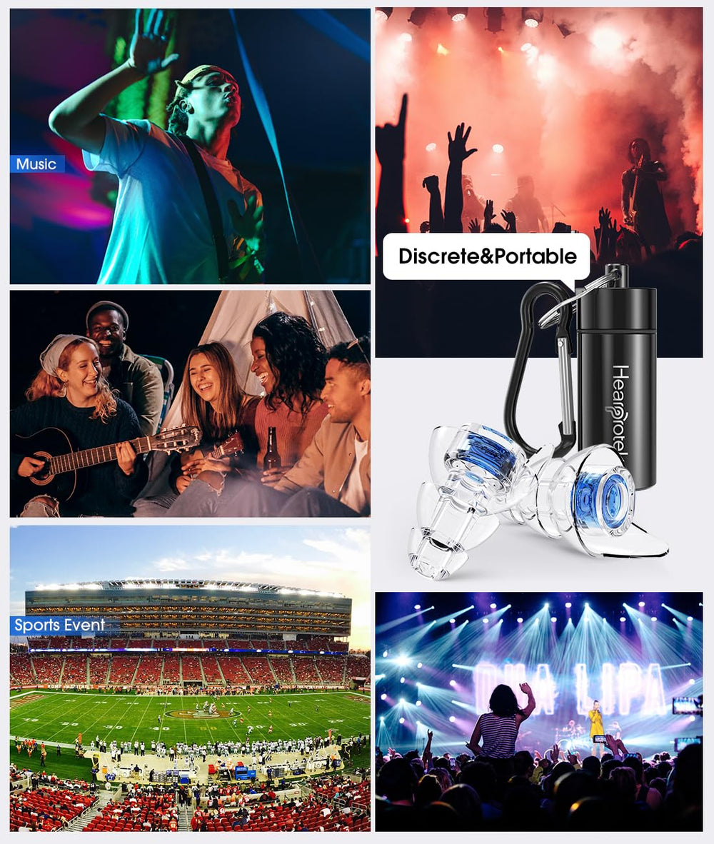 Hearprotek soft silicone design provides comfortable wear during festivals.