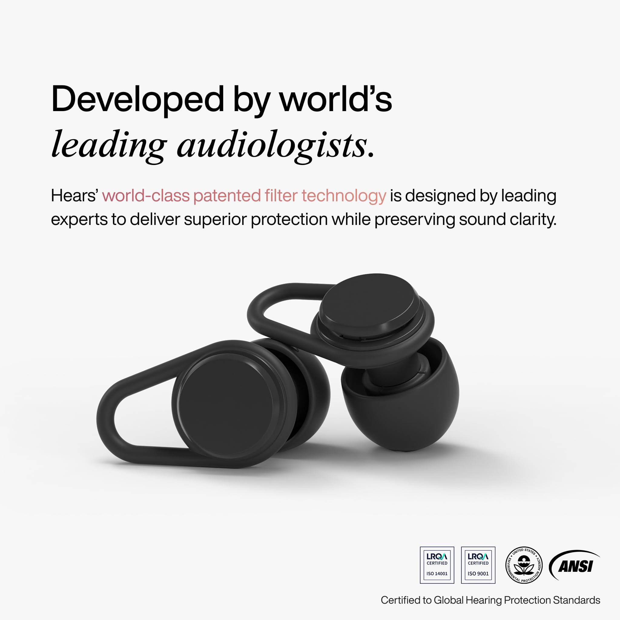 Hears compact carry case enables daily protection on the go.