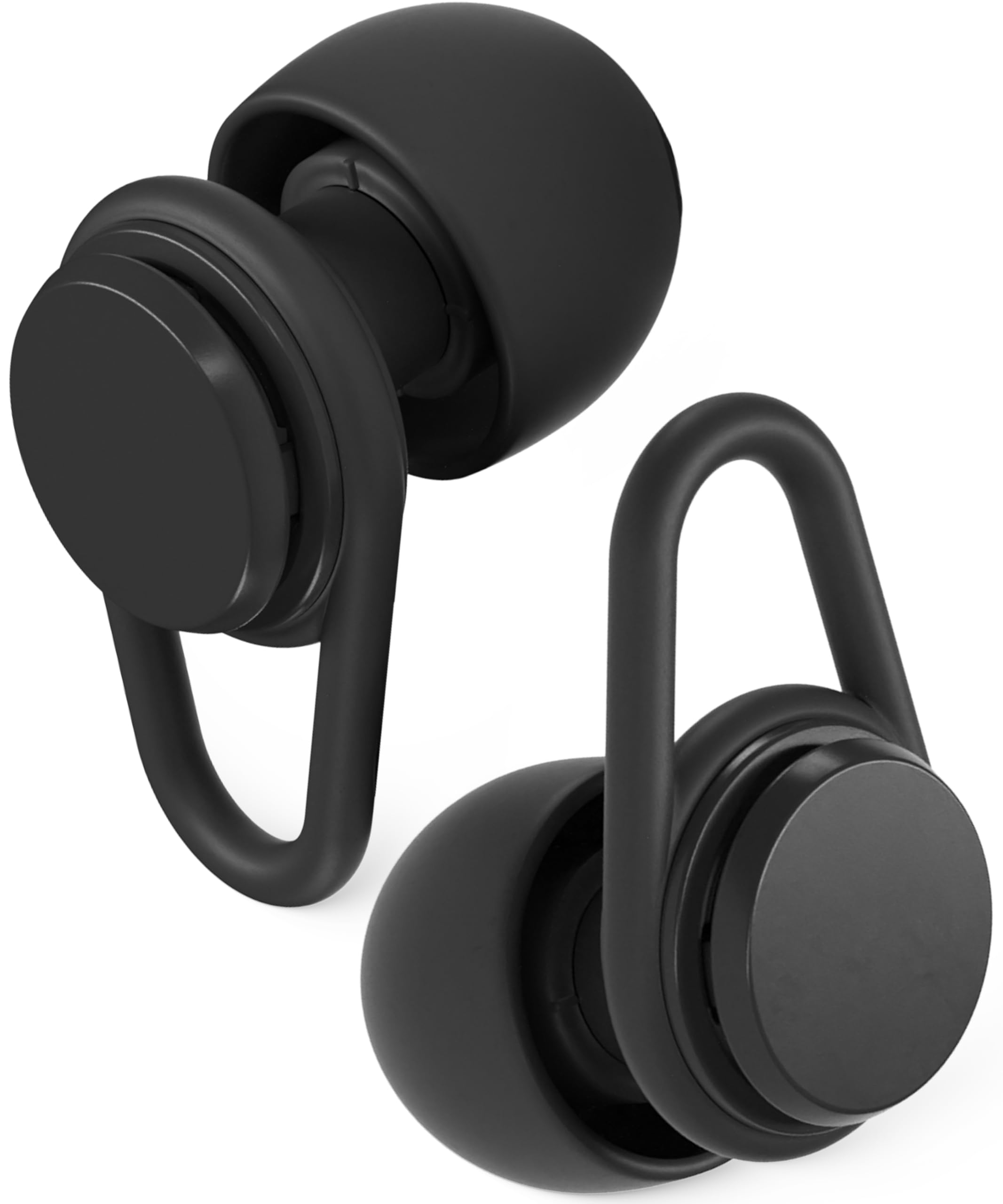 Hears ear plugs jet-black design for all-day comfort and protection.