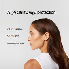 Hears One ear plugs tips XS to L offer a secure, comfortable fit.