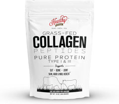 HEARTHY FOODS collagen powder unflavored tub for easy daily protein support