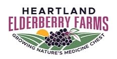 Heartland Organic Elderberry Syrup amber color suggests premium fruit concentrate.