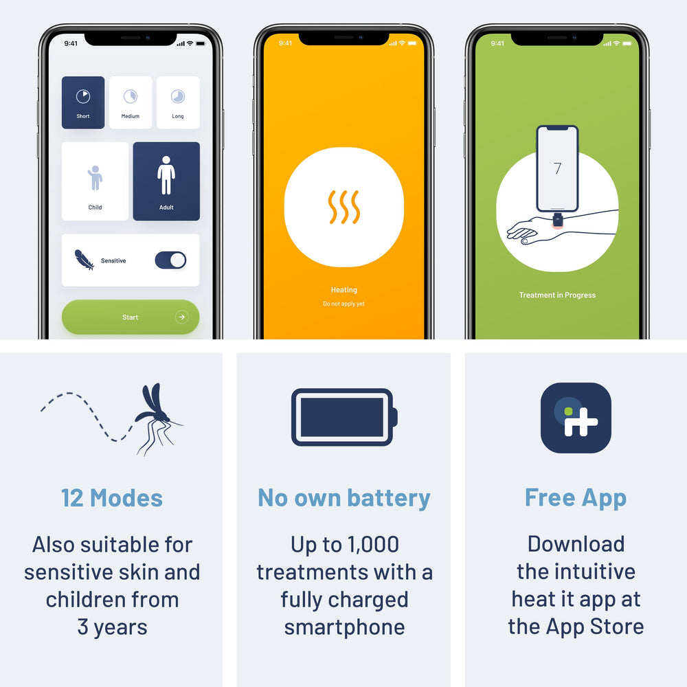 heat it requires no batteries and uses smartphone energy