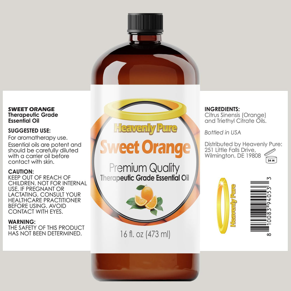 Heavenly Pure Sweet Orange oil in diffuser setup adds a bright citrus note to rooms