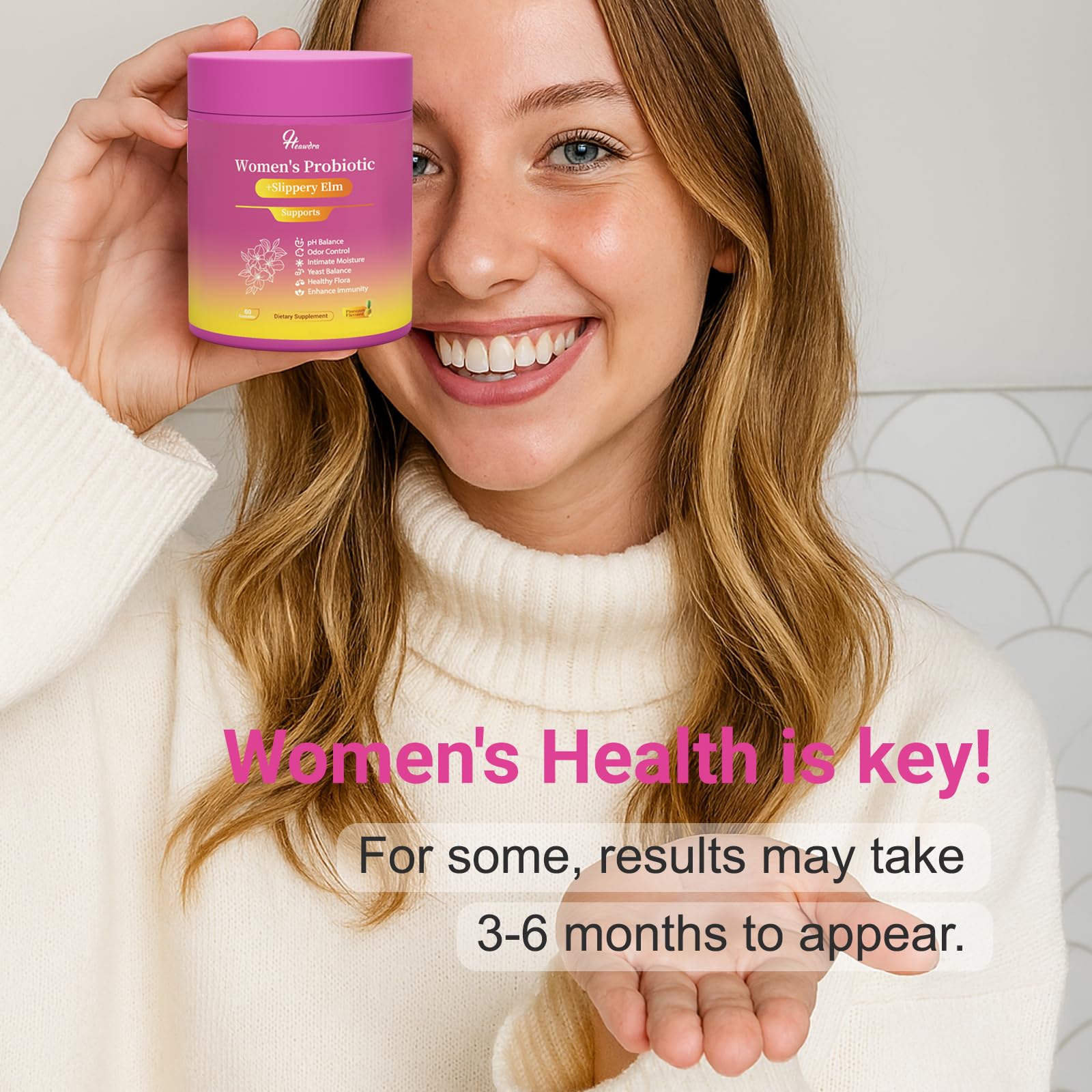 Heawdra Her Juicy digestive balance icon signals gut balance.