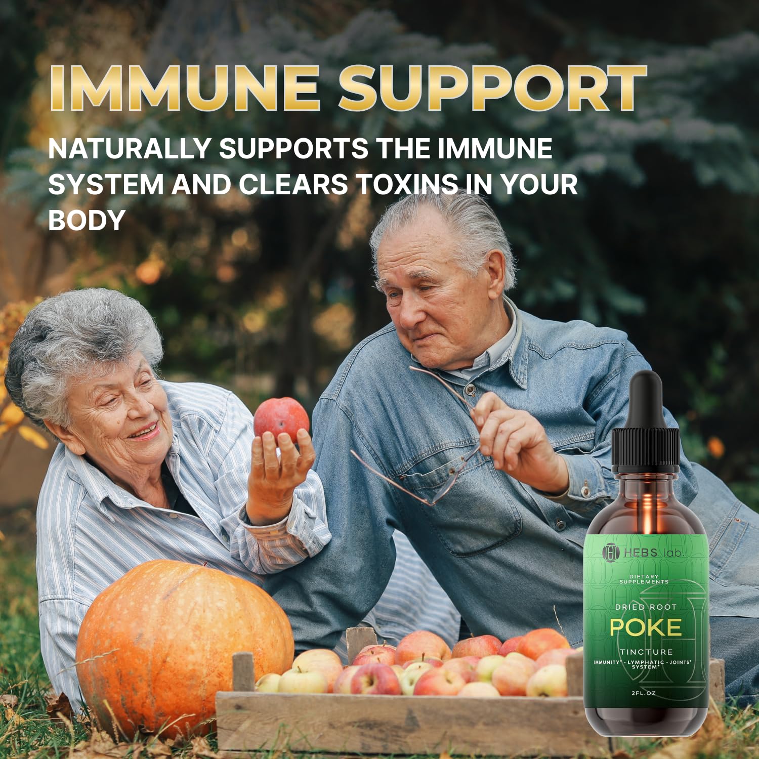 HEBS LAB Muscle Recovery drops support after exercise and training.