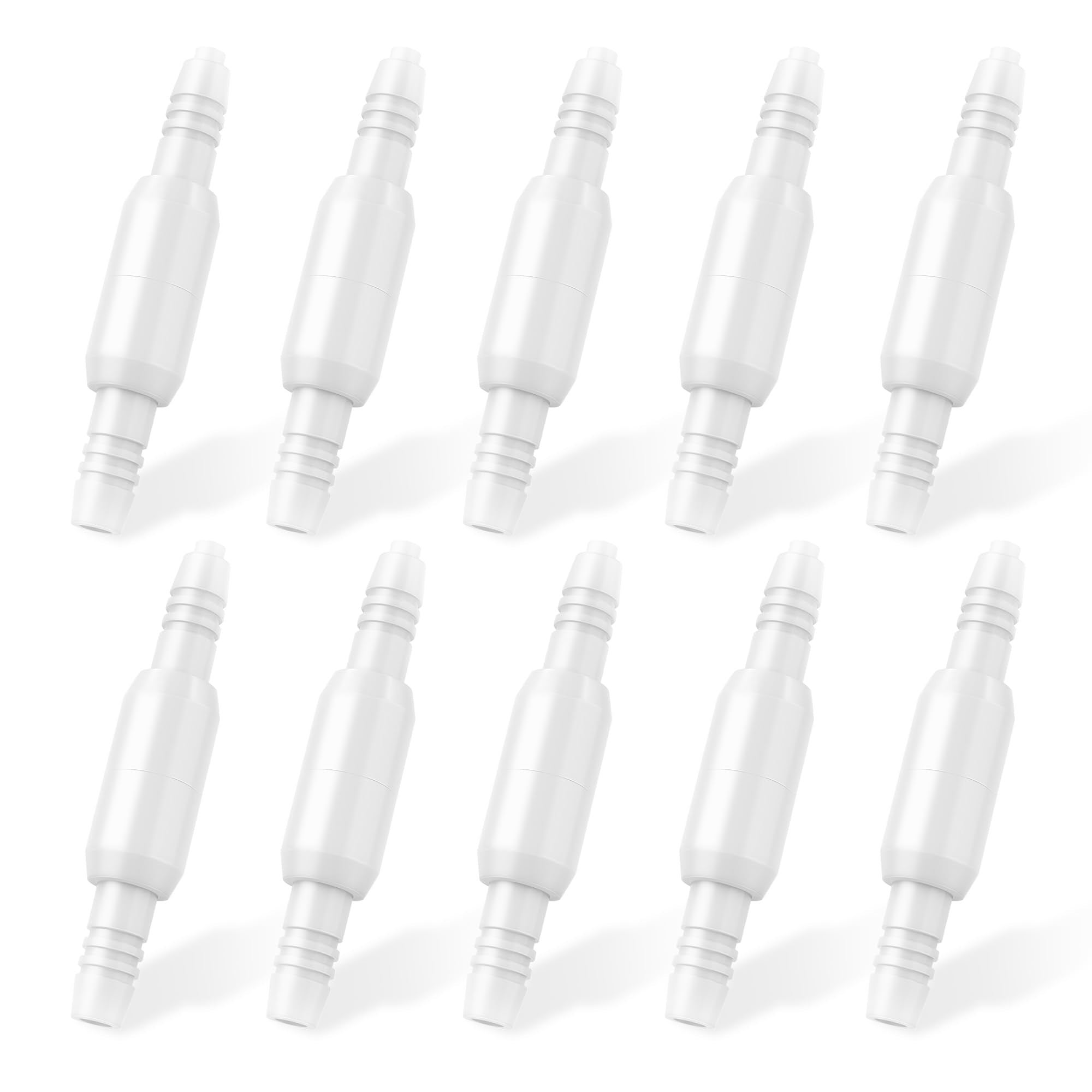 Hecatelly oxygen tubing swivel connector with a 360-degree rotation for easy positioning.