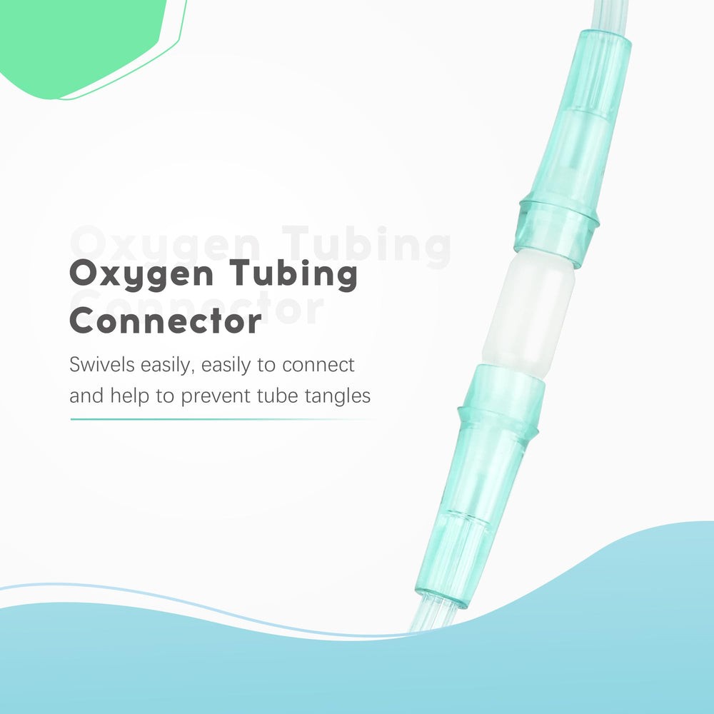 Hecatelly swivel connector with a tangle-free design reduces clutter during daily care.