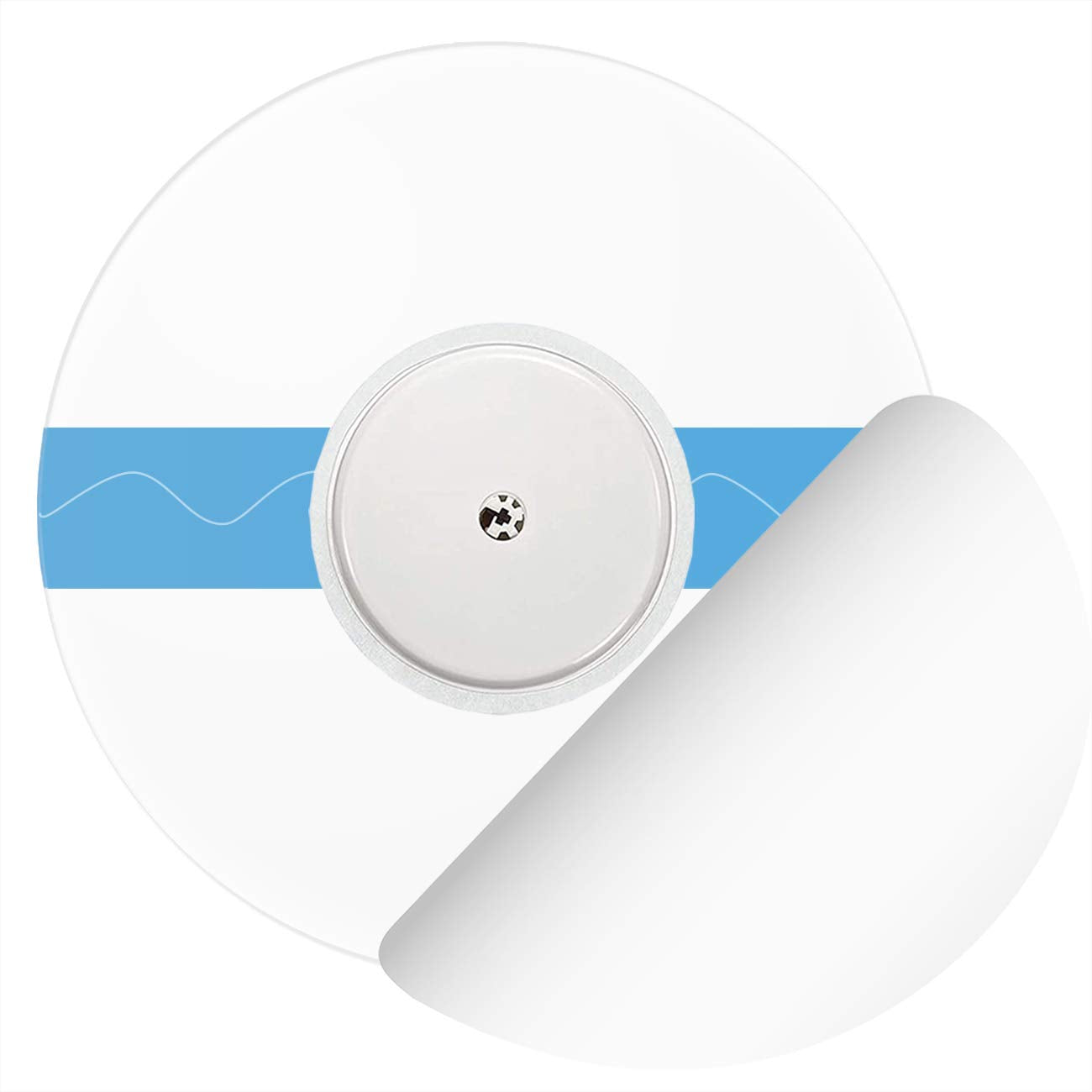 HECHUAN sensor covers 50-pack transparent overpatch close-up for Libre sensors