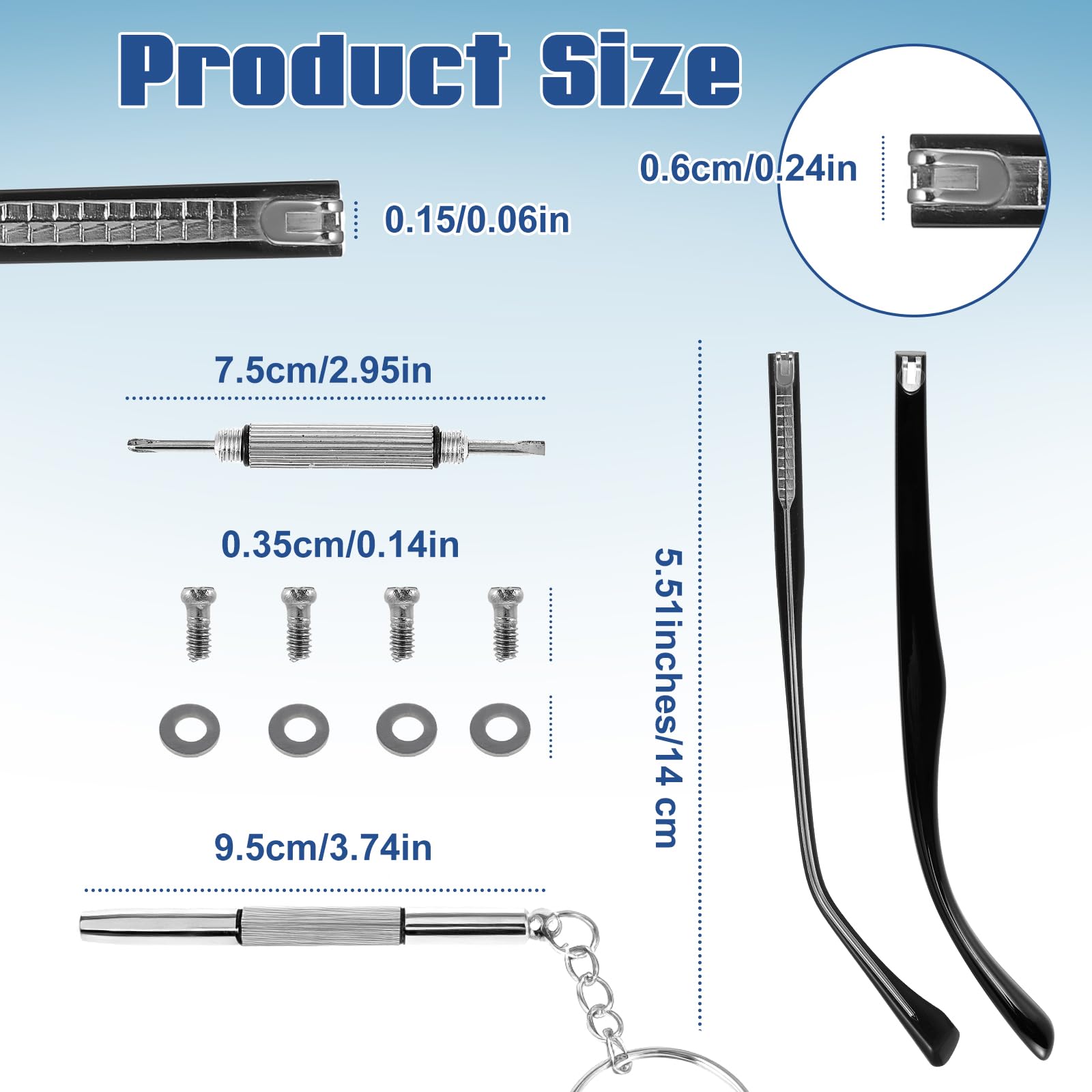 Heclia temple anti-slip silicone tips to secure fit