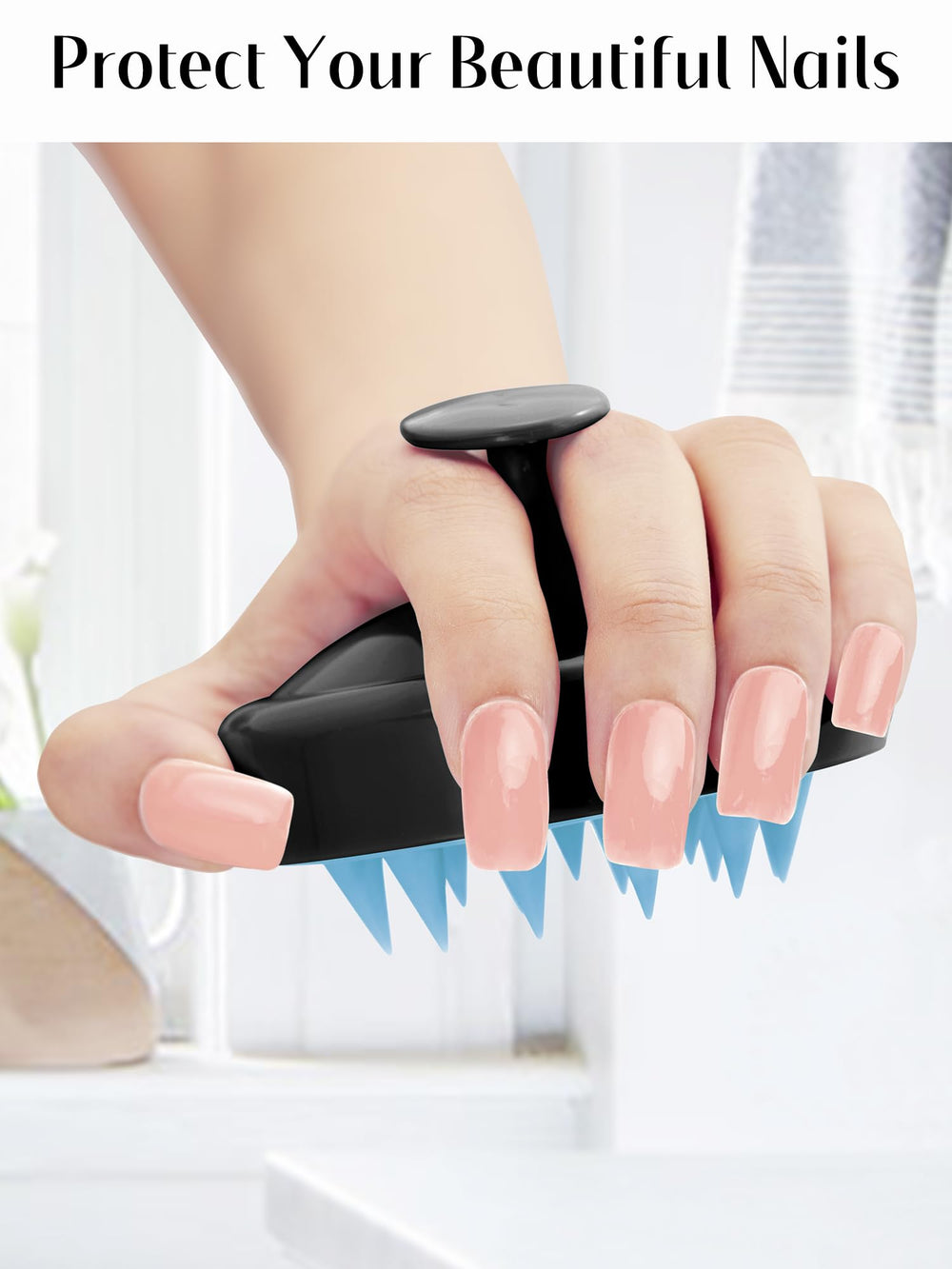 HEETA mango ergonomico antideslizante evita enredos y facilita el uso.