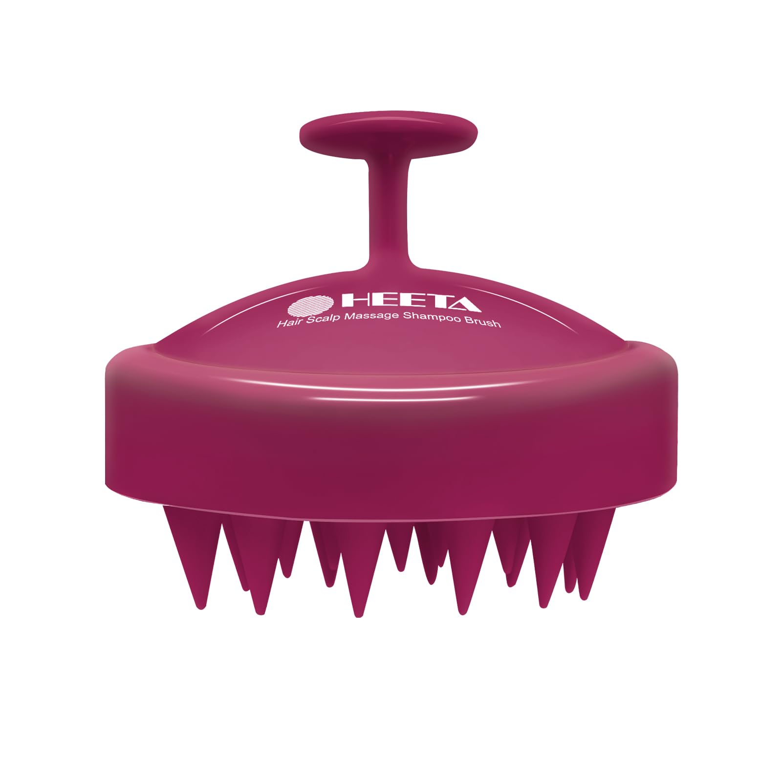 HEETA scalp massager supports dandruff care with active cleansing.