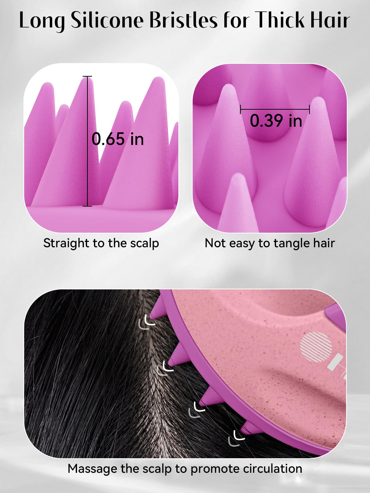 HEETA ergonomic handle offers a secure, non-slip grip for easier use.