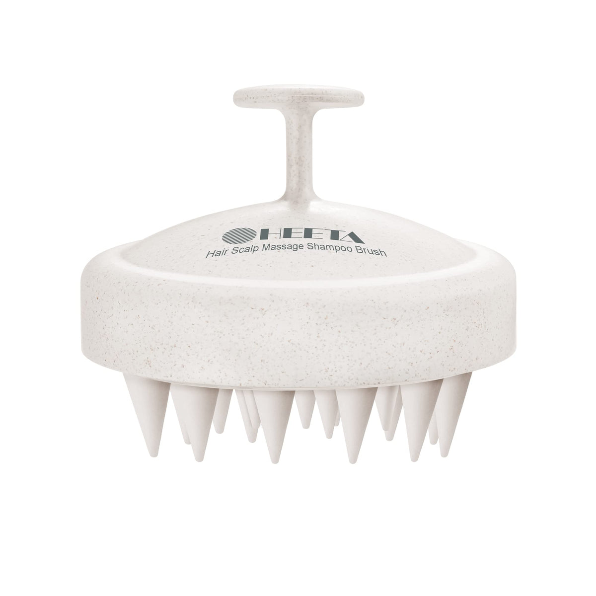 HEETA scalp massager with soft bristles for gentle cleansing and relaxation