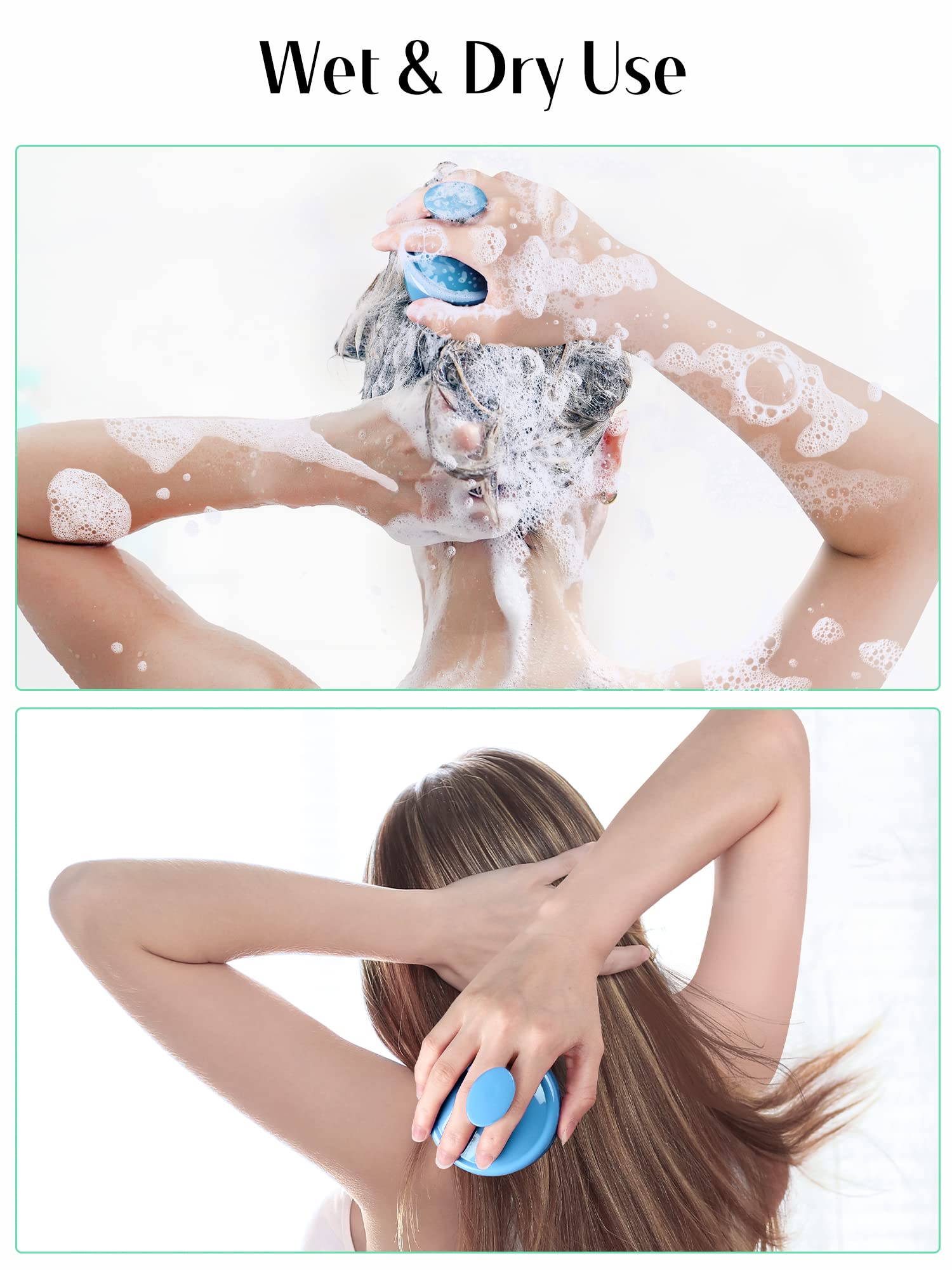 HEETA uso en ducha impermeable facilita distribución uniforme de productos.