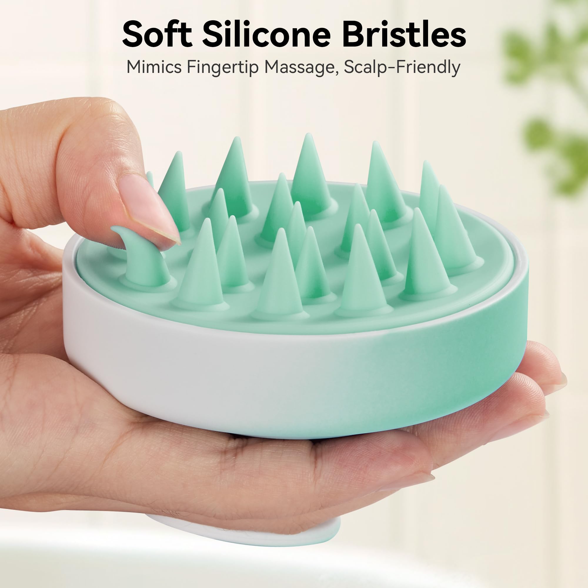 HEETA waterproof scalp care tool suitable for shower use and easy cleaning