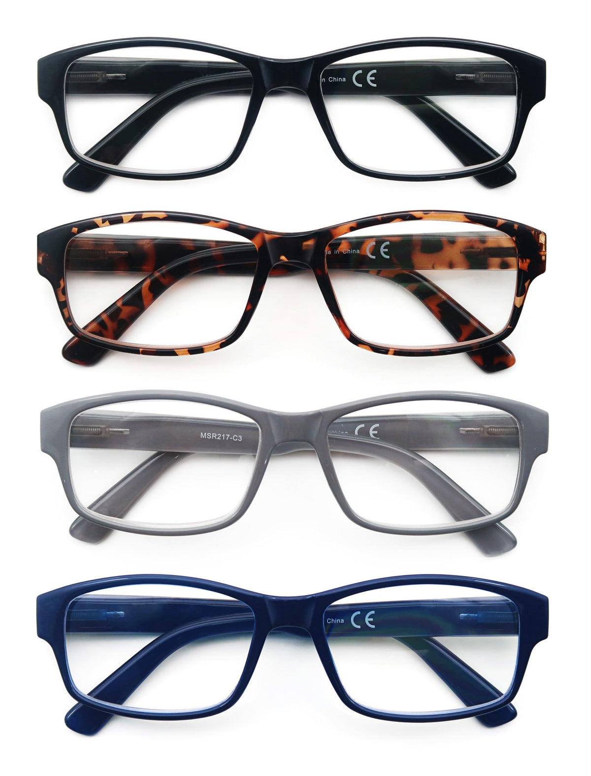 Gafas de lectura HEEYYOK grandes negras, cómodas para lectura diaria.
