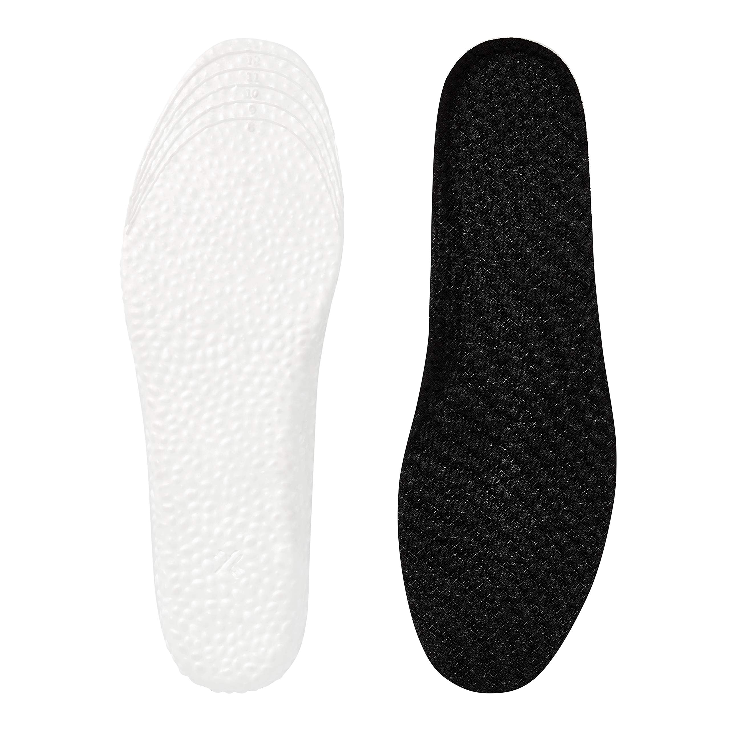 Hefe Luxx Comfort Starter Insoles side view highlights energy-return capsules for stepped comfort.