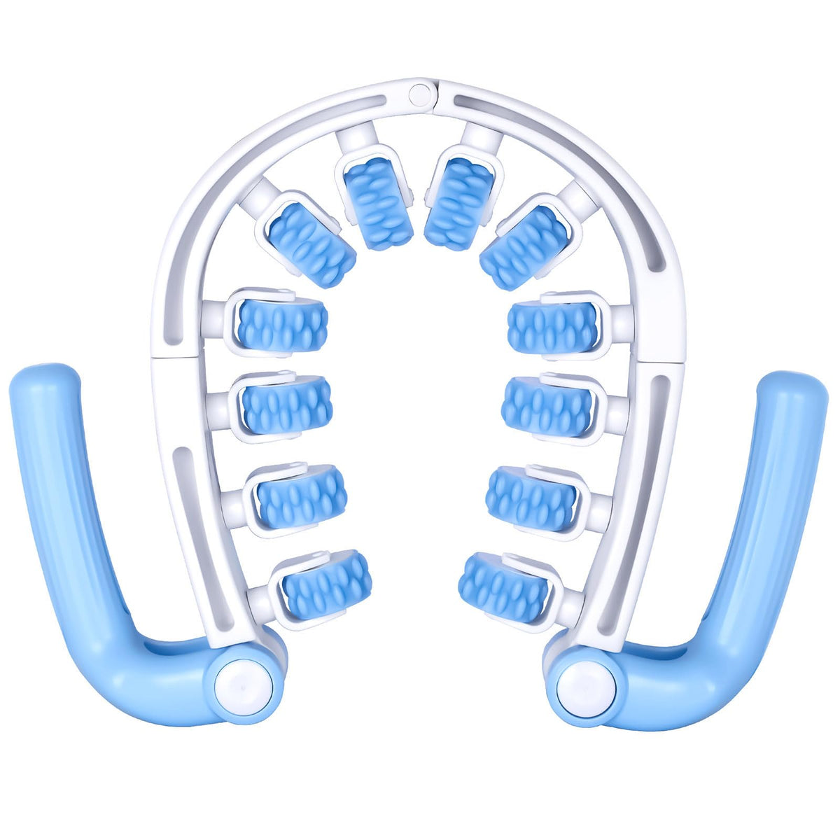 Hefnoya anti-cellulite roller on leg improving circulation and skin texture