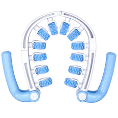 Hefnoya anti-cellulite roller on leg improving circulation and skin texture