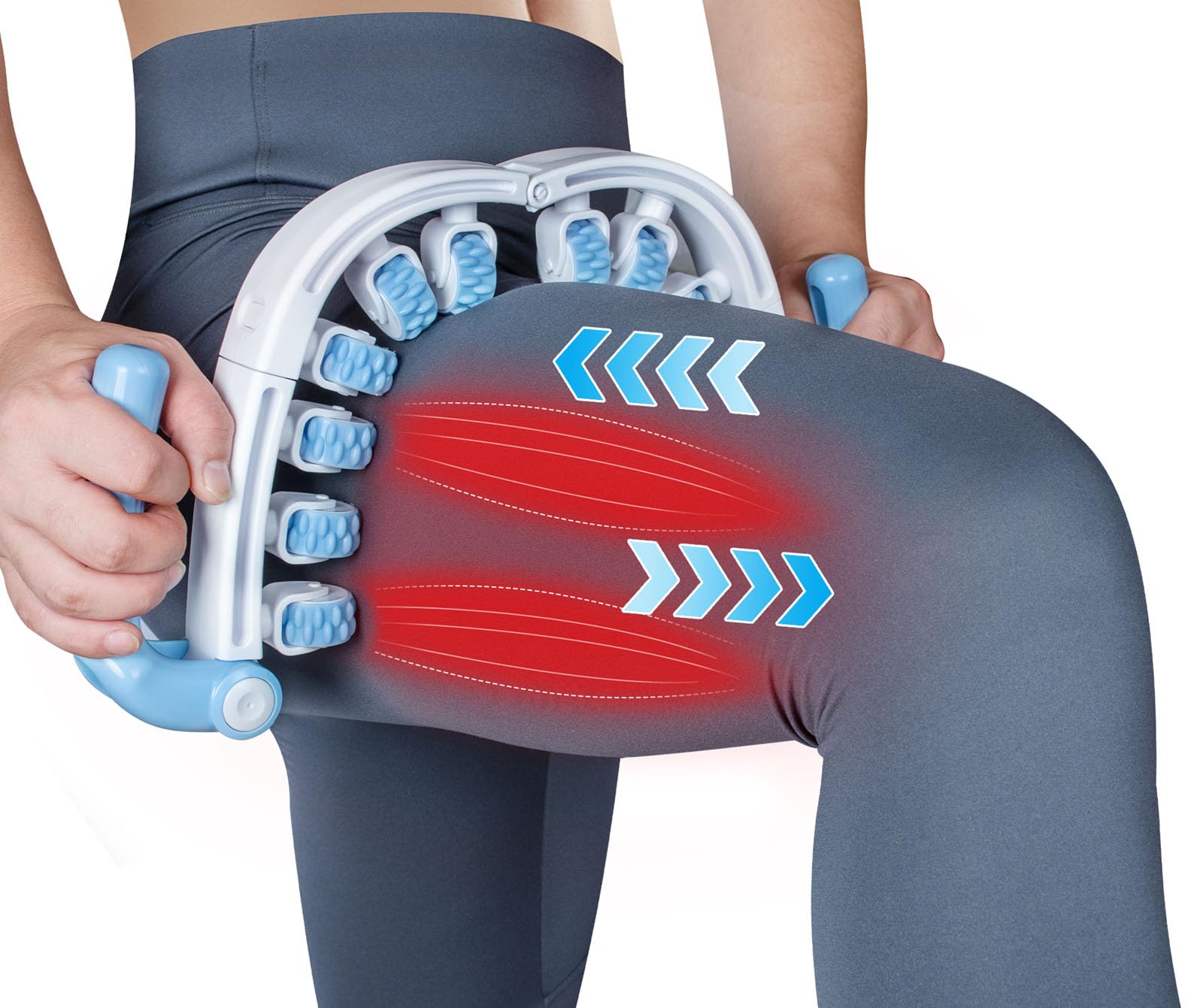 Hefnoya waist roller aids contouring and tension relief