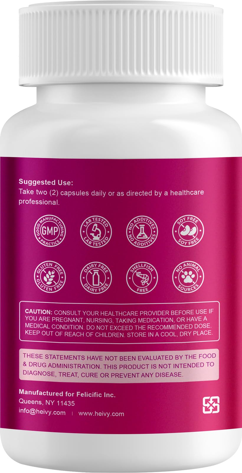 Etiqueta frontal de Heivy Potasio 1020 mg, información clara de dosis.