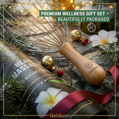 HELDSON 32-finger wire massager in action with a smooth scalp glide for refreshing vibes.