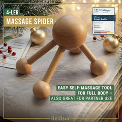 HELDSON guasha wooden tool enables precise neck and back massage.