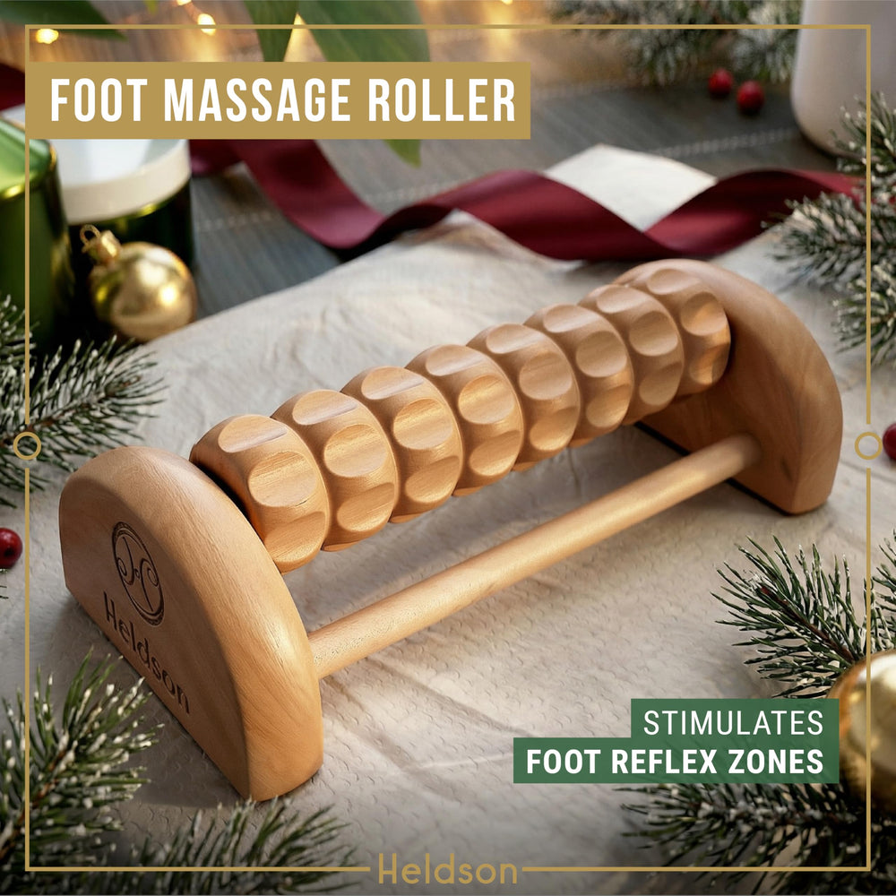 HELDSON trigger point wood tool helps release tension in knots.