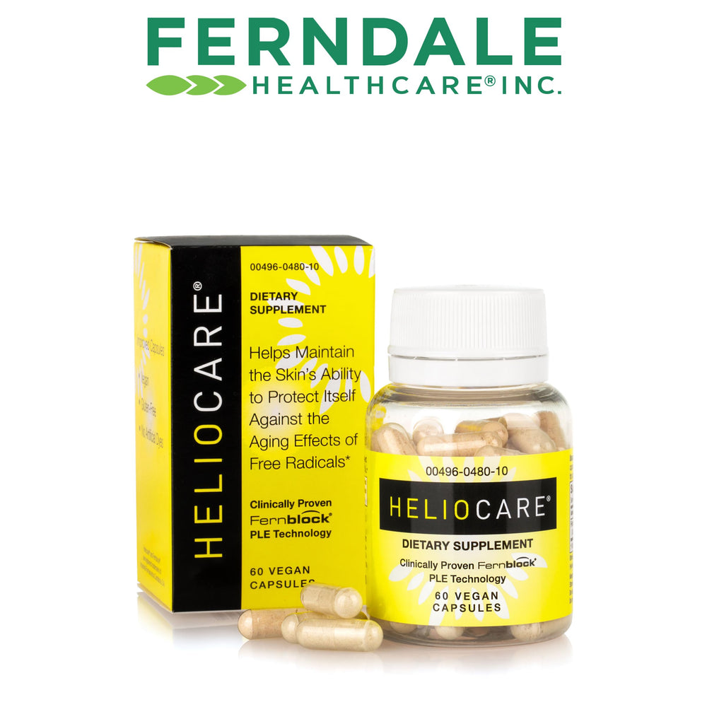 Heliocare Fernblock PLE technology diagram highlighting natural extract capabilities.