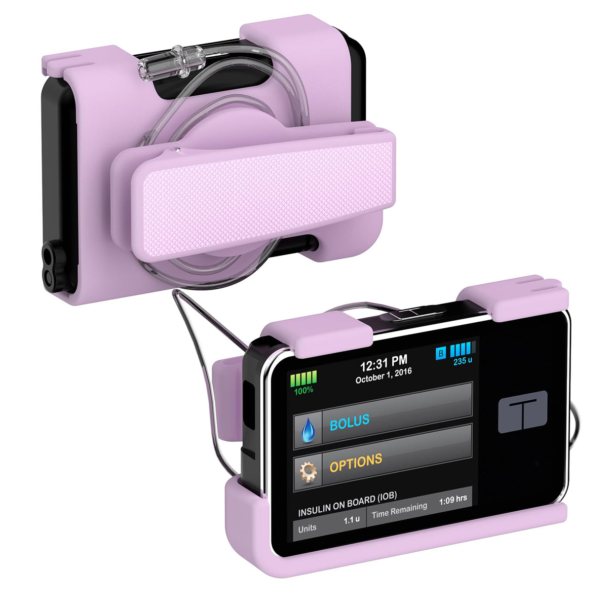 Heliocean tslim x2 pump case with 360 clip keeps your pump secure during daily activities
