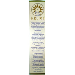 Helios Graphites and Calendula Cream being applied to dry skin.