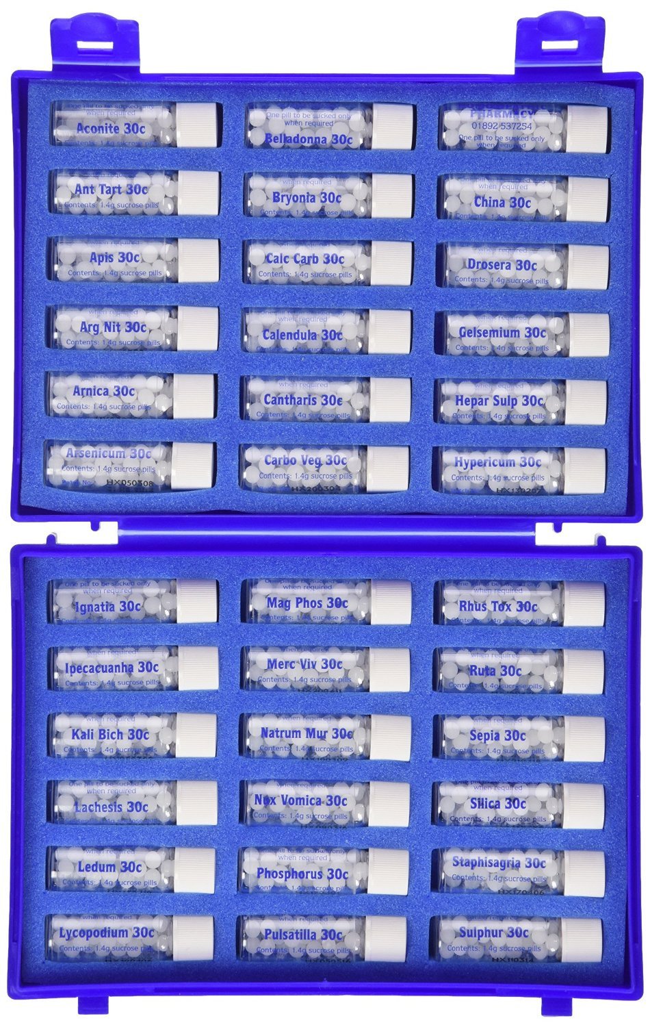Family use of Helios 36-remedy kit at home and away.