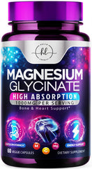 Hello Lovely Magnesium Glycinate 1000mg bottle on shelf for everyday calm