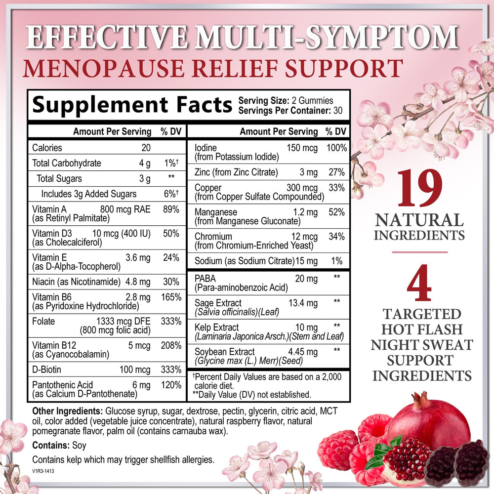 Hello Lovely raspberry gummy close-up highlights tasty support for night sweats and energy.