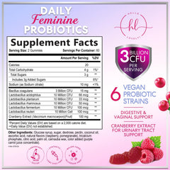 Hello Lovely Probiotics for Women Cranberry Gummies pack for convenient daily supplementation