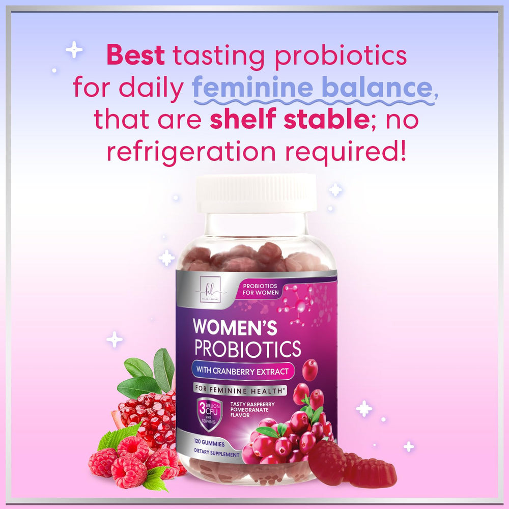 Hello Lovely Probiotics for Women daily-use bottle promotes consistent care