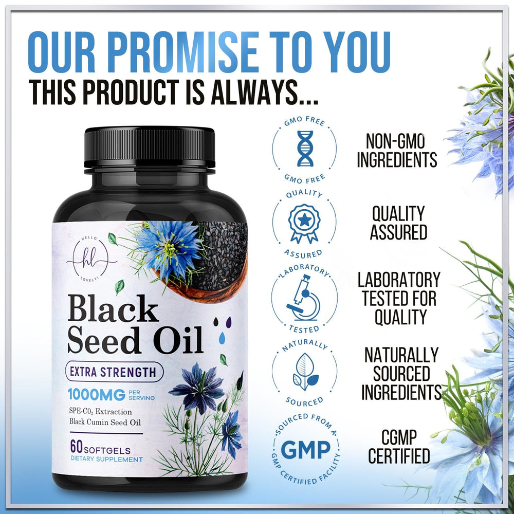Hello Lovely USA-bottled premium supplement bottle with non-GMO and vegan attributes.