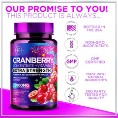 Hello Lovely Cranberry ingredients vitamin C image emphasizing antioxidant protection.
