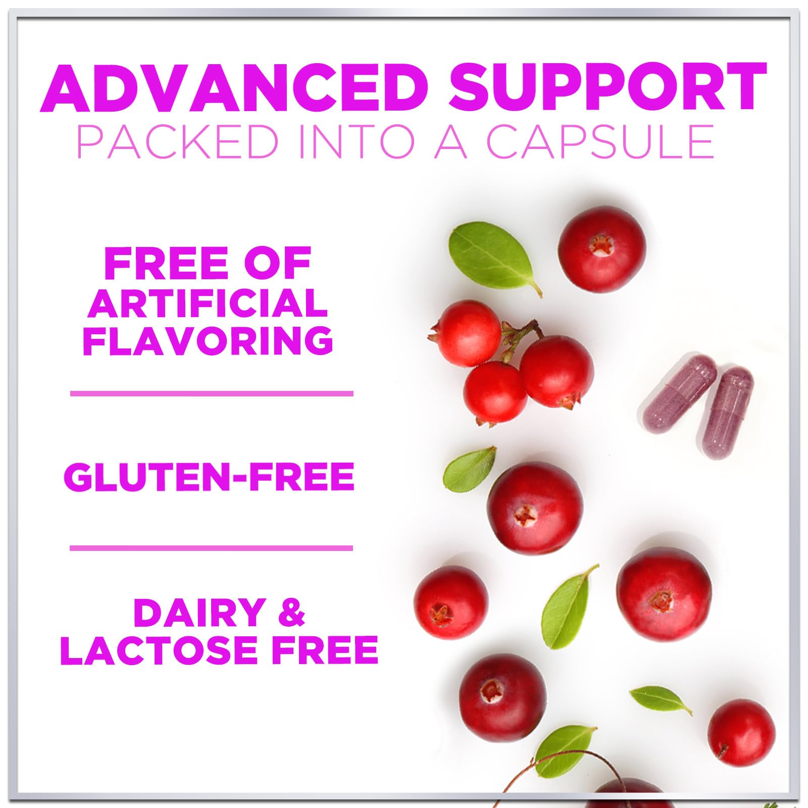 Hello Lovely Cranberry uses urinary health focus image suggesting daily support.